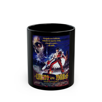 ARMY OF DARKNESS (SPAIN) 1992 Movie Poster - Black Coffee Mug-11oz-The Sticker Space