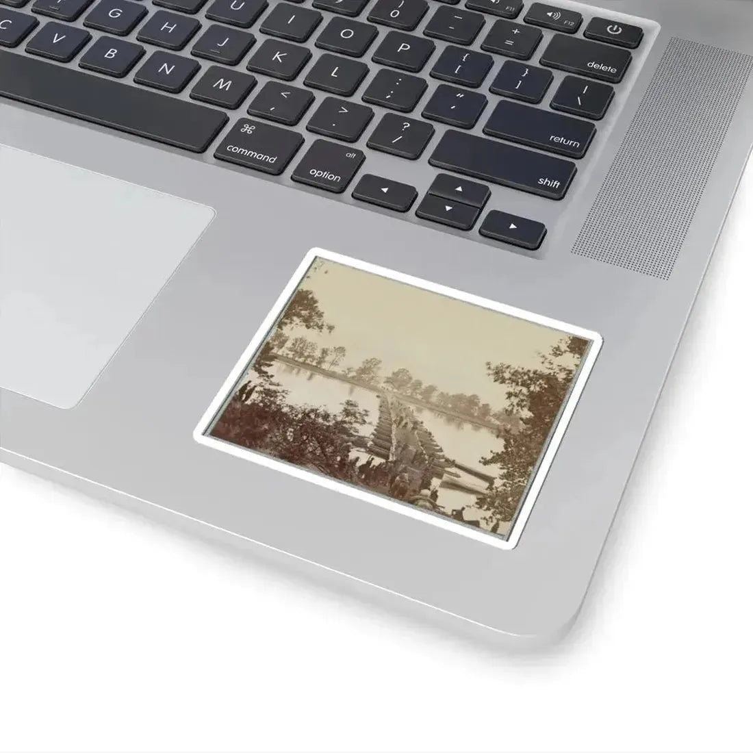 Army of the James, Pontoon Bridges Across James River at Deep Bottom and Varina 001 (U.S. Civil War) STICKER Vinyl Kiss-Cut Decal - The Sticker Space