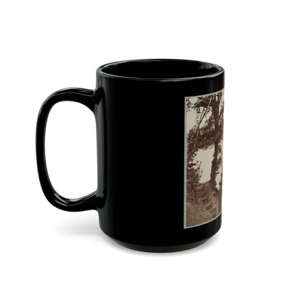 Army Of The James, Pontoon Bridges Across James River At Deep Bottom And Varina 002 (1) (U.S. Civil War) Black Coffee Mug