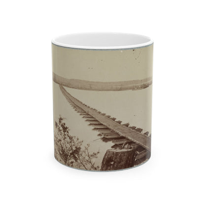 Army Of The James, Pontoon Bridges Across James River At Deep Bottom And Varina (U.S. Civil War) White Coffee Mug