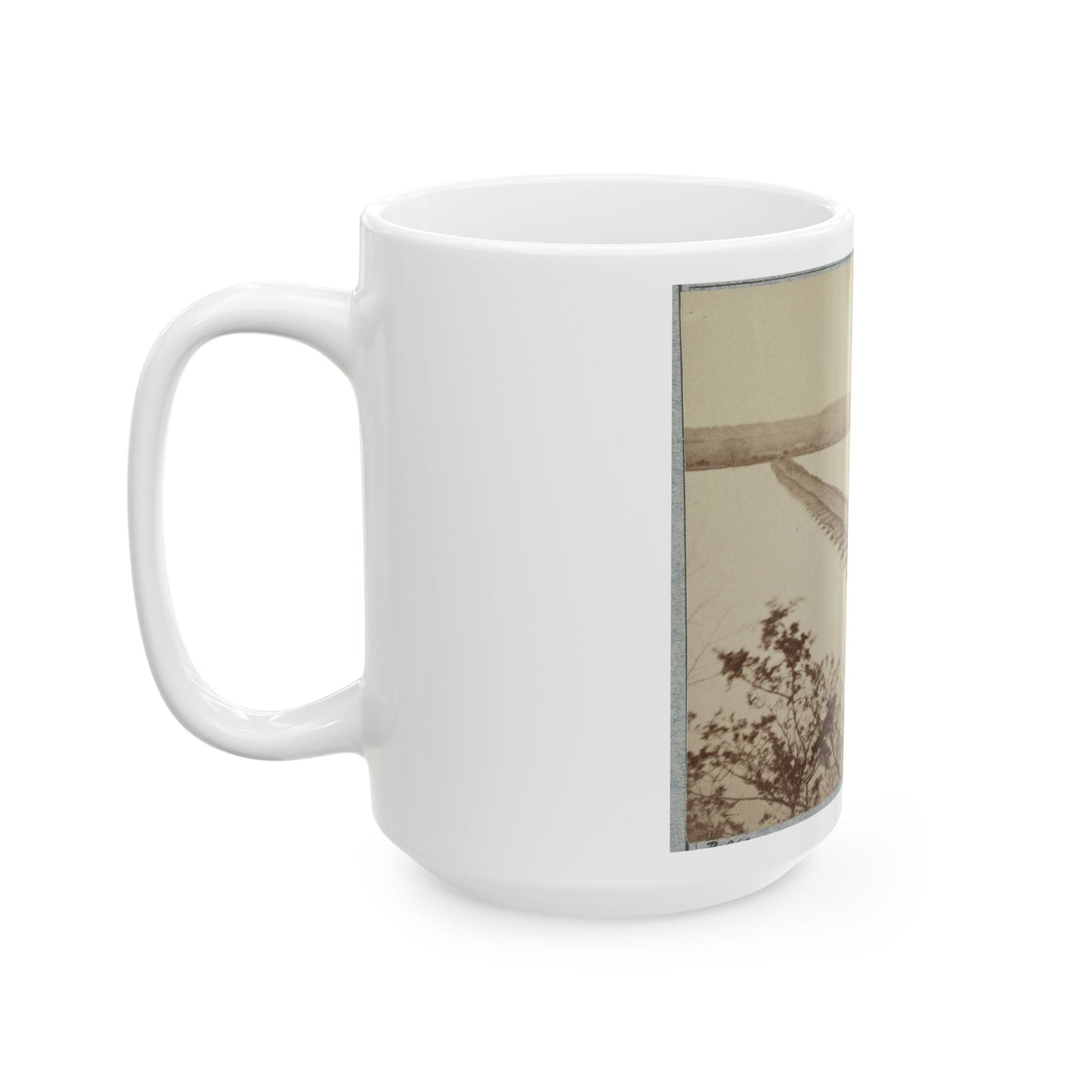 Army Of The James, Pontoon Bridges Across James River At Deep Bottom And Varina (U.S. Civil War) White Coffee Mug