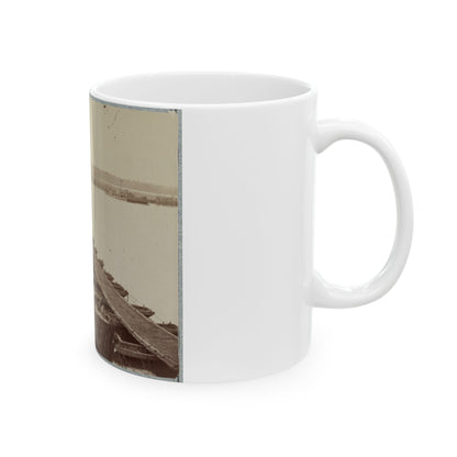 Army Of The James, Pontoon Bridges Across James River At Deep Bottom And Varina (U.S. Civil War) White Coffee Mug