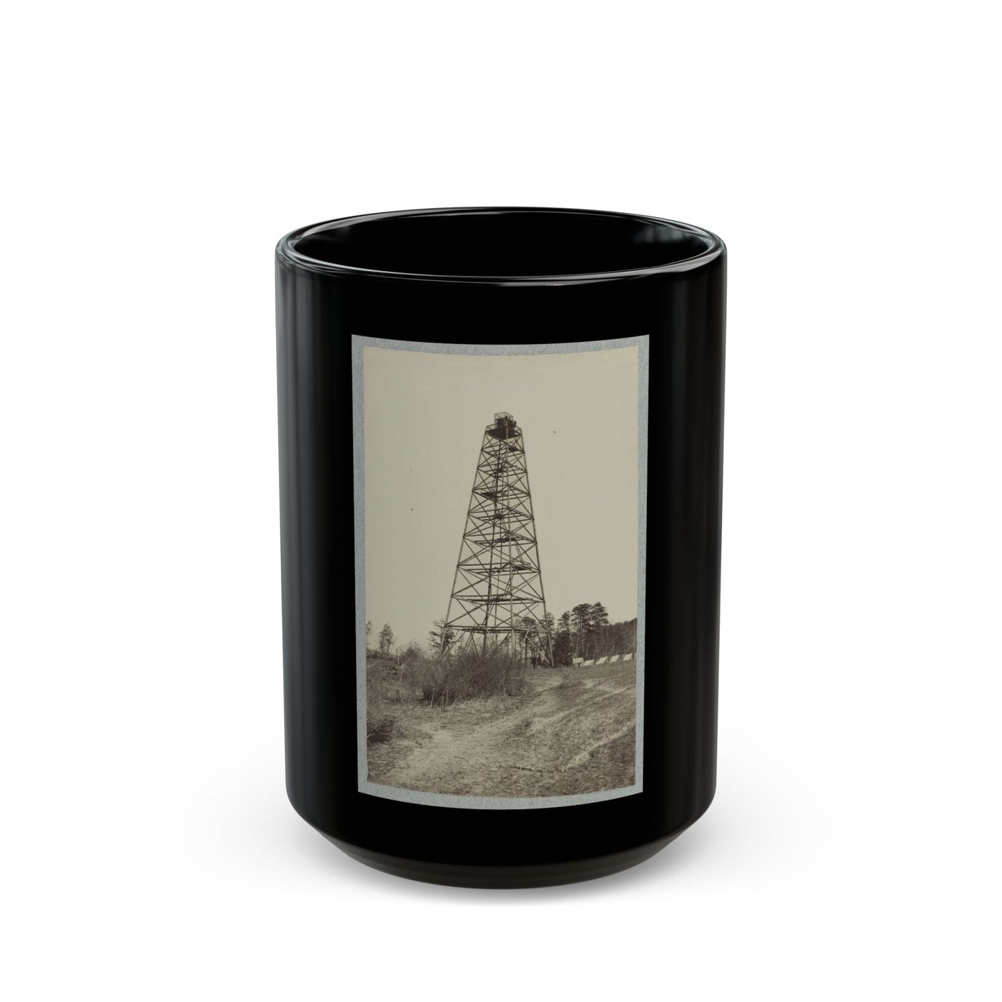 Army Of The James, Signal Tower On Left Of Bermuda Hundred Lines (U.S. Civil War) Black Coffee Mug