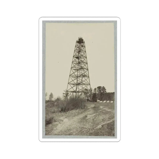 Army of the James, Signal Tower on Left of Bermuda Hundred Lines (U.S. Civil War) STICKER Vinyl Kiss-Cut Decal 2 Inch White - The Sticker Space