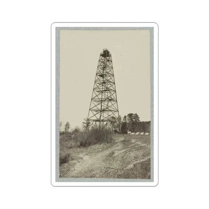 Army of the James, Signal Tower on Left of Bermuda Hundred Lines (U.S. Civil War) STICKER Vinyl Kiss-Cut Decal 3 Inch White - The Sticker Space
