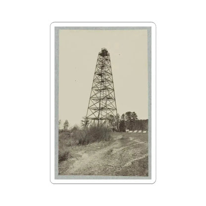 Army of the James, Signal Tower on Left of Bermuda Hundred Lines (U.S. Civil War) STICKER Vinyl Kiss-Cut Decal 6 Inch White - The Sticker Space