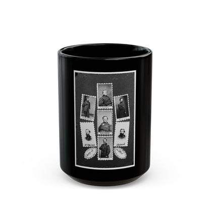 Army Of The West  Schofield, Thomas, Slocum, Mcpherson, Sherman, Howard, And Rousseau (U.S. Civil War) Black Coffee Mug