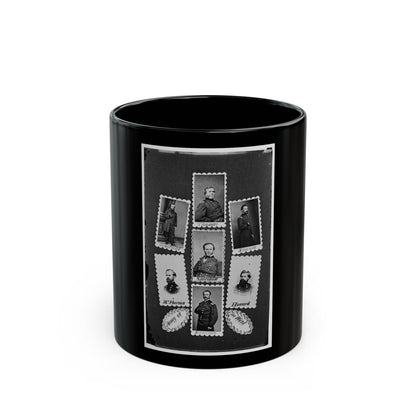 Army Of The West  Schofield, Thomas, Slocum, Mcpherson, Sherman, Howard, And Rousseau(2) (U.S. Civil War) Black Coffee Mug