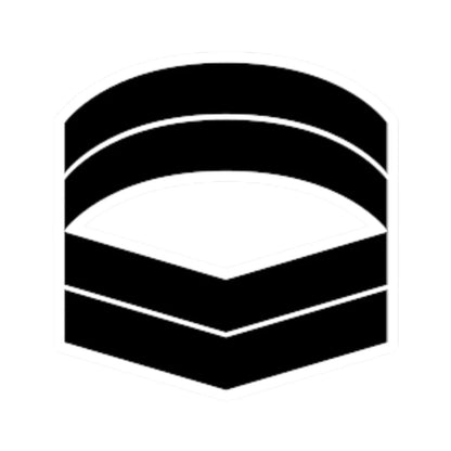 Army SGP OR 4b (Singapore) (Military Rank) STICKER Vinyl Kiss-Cut Decal 2 Inch White - The Sticker Space