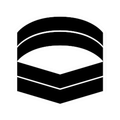 Army SGP OR 4b (Singapore) (Military Rank) STICKER Vinyl Kiss-Cut Decal 6 Inch White - The Sticker Space