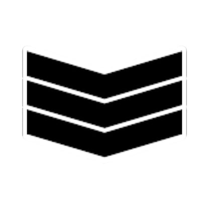 Army SGP OR 5a (Singapore) (Military Rank) STICKER Vinyl Kiss-Cut Decal 2 Inch White - The Sticker Space