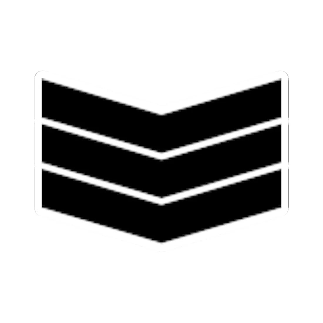 Army SGP OR 5a (Singapore) (Military Rank) STICKER Vinyl Kiss-Cut Decal 3 Inch White - The Sticker Space