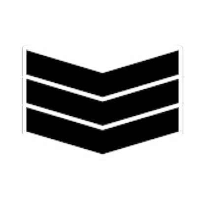 Army SGP OR 5a (Singapore) (Military Rank) STICKER Vinyl Kiss-Cut Decal 3 Inch White - The Sticker Space