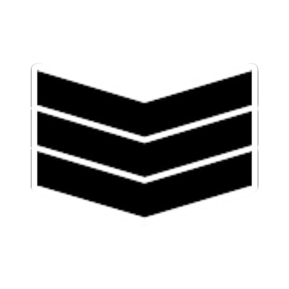 Army SGP OR 5a (Singapore) (Military Rank) STICKER Vinyl Kiss-Cut Decal 4 Inch White - The Sticker Space