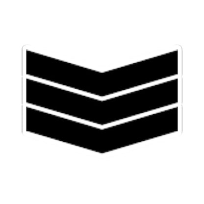 Army SGP OR 5a (Singapore) (Military Rank) STICKER Vinyl Kiss-Cut Decal 6 Inch White - The Sticker Space