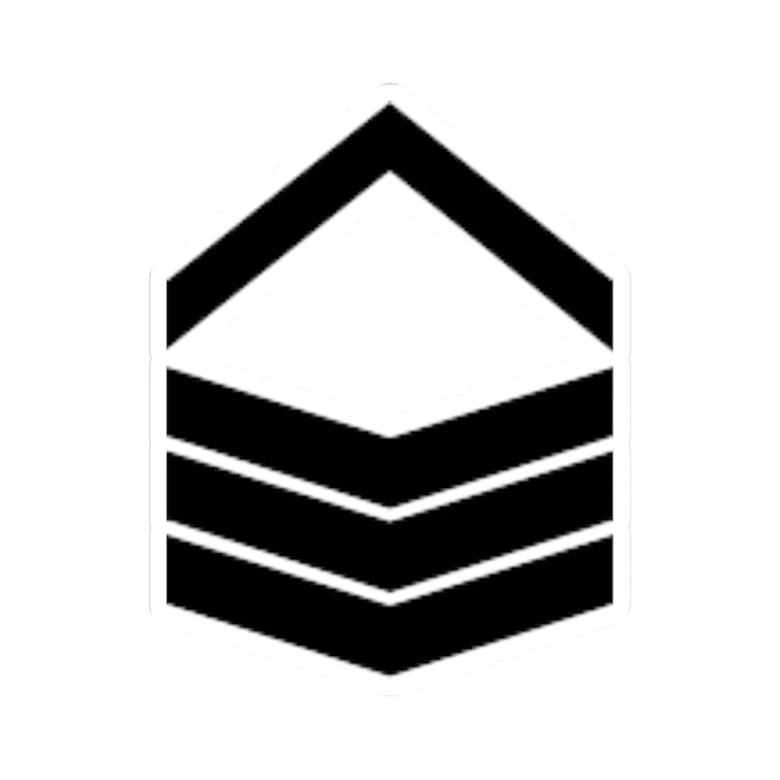 Army SGP OR 5b (Singapore) (Military Rank) STICKER Vinyl Kiss-Cut Decal 3 Inch White - The Sticker Space