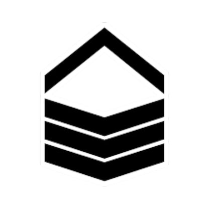Army SGP OR 5b (Singapore) (Military Rank) STICKER Vinyl Kiss-Cut Decal 3 Inch White - The Sticker Space