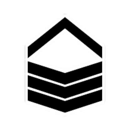 Army SGP OR 5b (Singapore) (Military Rank) STICKER Vinyl Kiss-Cut Decal 6 Inch White - The Sticker Space