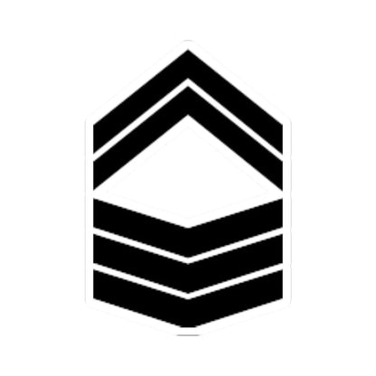 Army SGP OR 5c (Singapore) (Military Rank) STICKER Vinyl Kiss-Cut Decal 6 Inch White - The Sticker Space