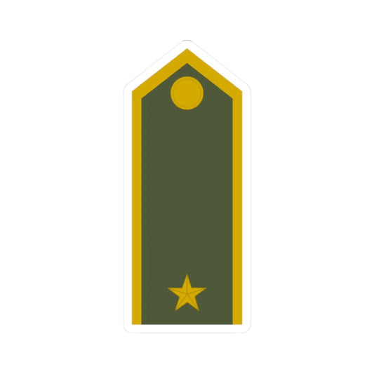 Army SVK OF 03 (Slovakia) (Military Rank) STICKER Vinyl Kiss-Cut Decal 2 Inch White - The Sticker Space