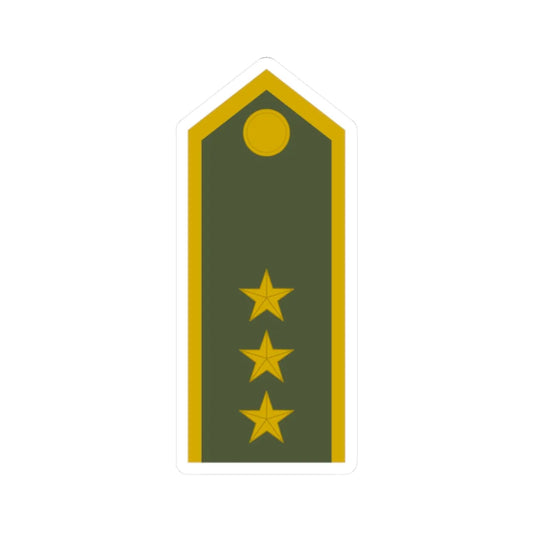 Army SVK OF 05 (Slovakia) (Military Rank) STICKER Vinyl Kiss-Cut Decal 2 Inch White - The Sticker Space