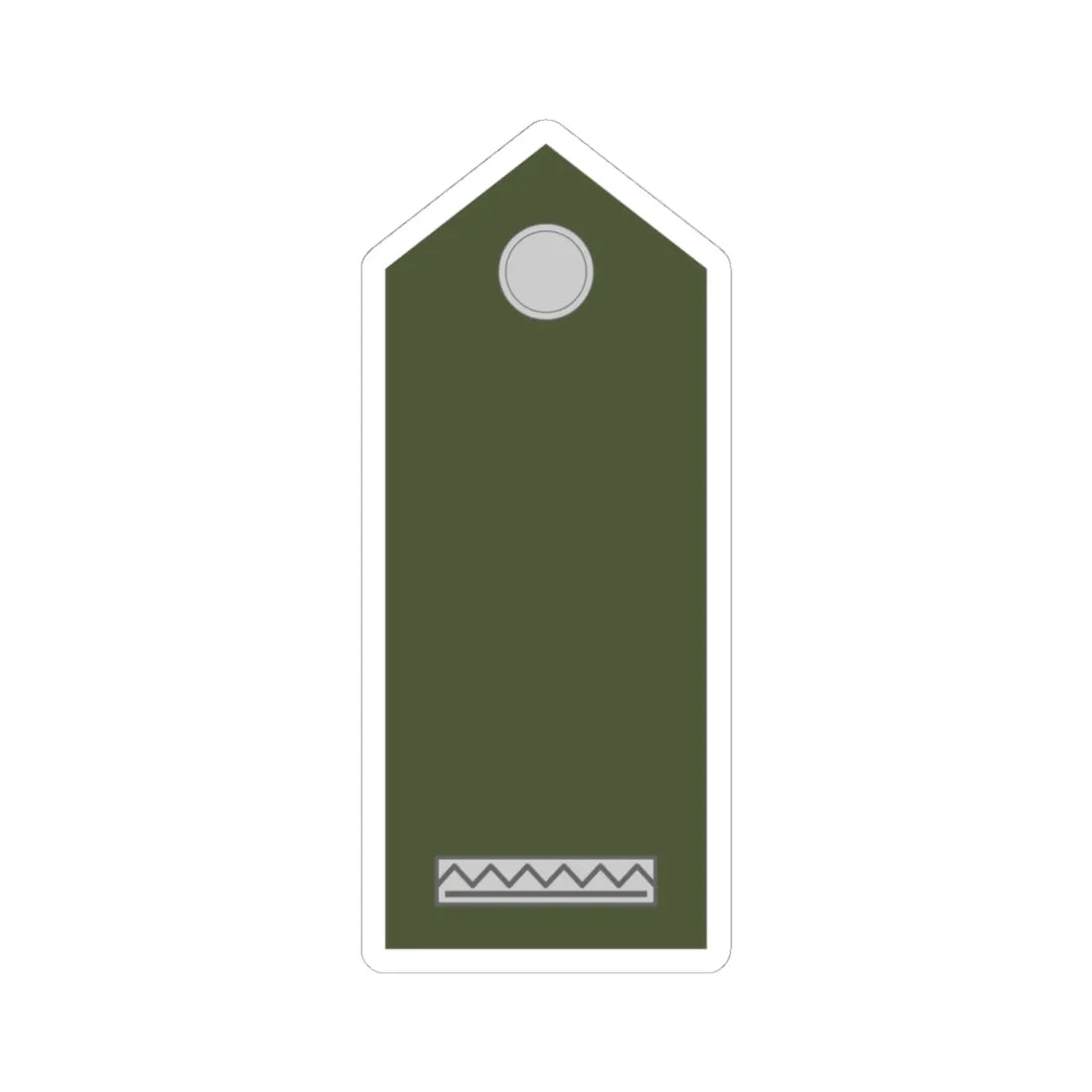 Army SVK OR 02 (Slovakia) (Military Rank) STICKER Vinyl Kiss-Cut Decal 4 Inch White - The Sticker Space