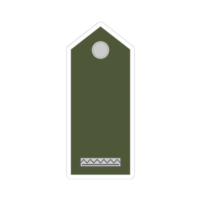 Army SVK OR 02 (Slovakia) (Military Rank) STICKER Vinyl Kiss-Cut Decal 4 Inch White - The Sticker Space