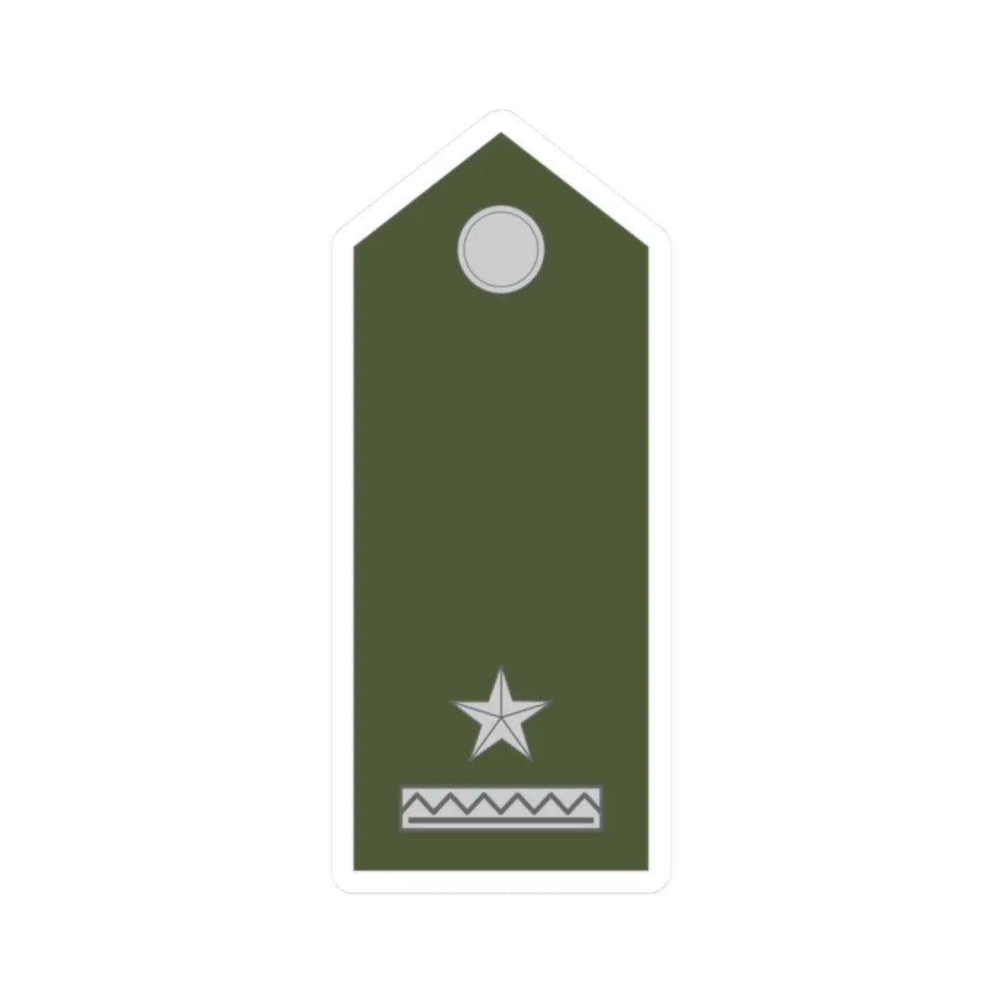 Army SVK OR 05 (Slovakia) (Military Rank) STICKER Vinyl Kiss-Cut Decal 2 Inch White - The Sticker Space
