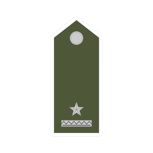 Army SVK OR 05 (Slovakia) (Military Rank) STICKER Vinyl Kiss-Cut Decal 2 Inch White - The Sticker Space