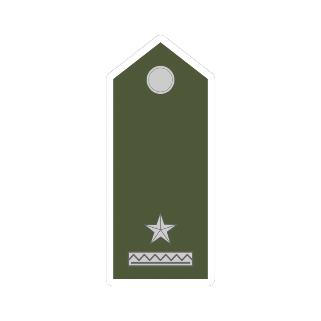 Army SVK OR 05 (Slovakia) (Military Rank) STICKER Vinyl Kiss-Cut Decal 3 Inch White - The Sticker Space