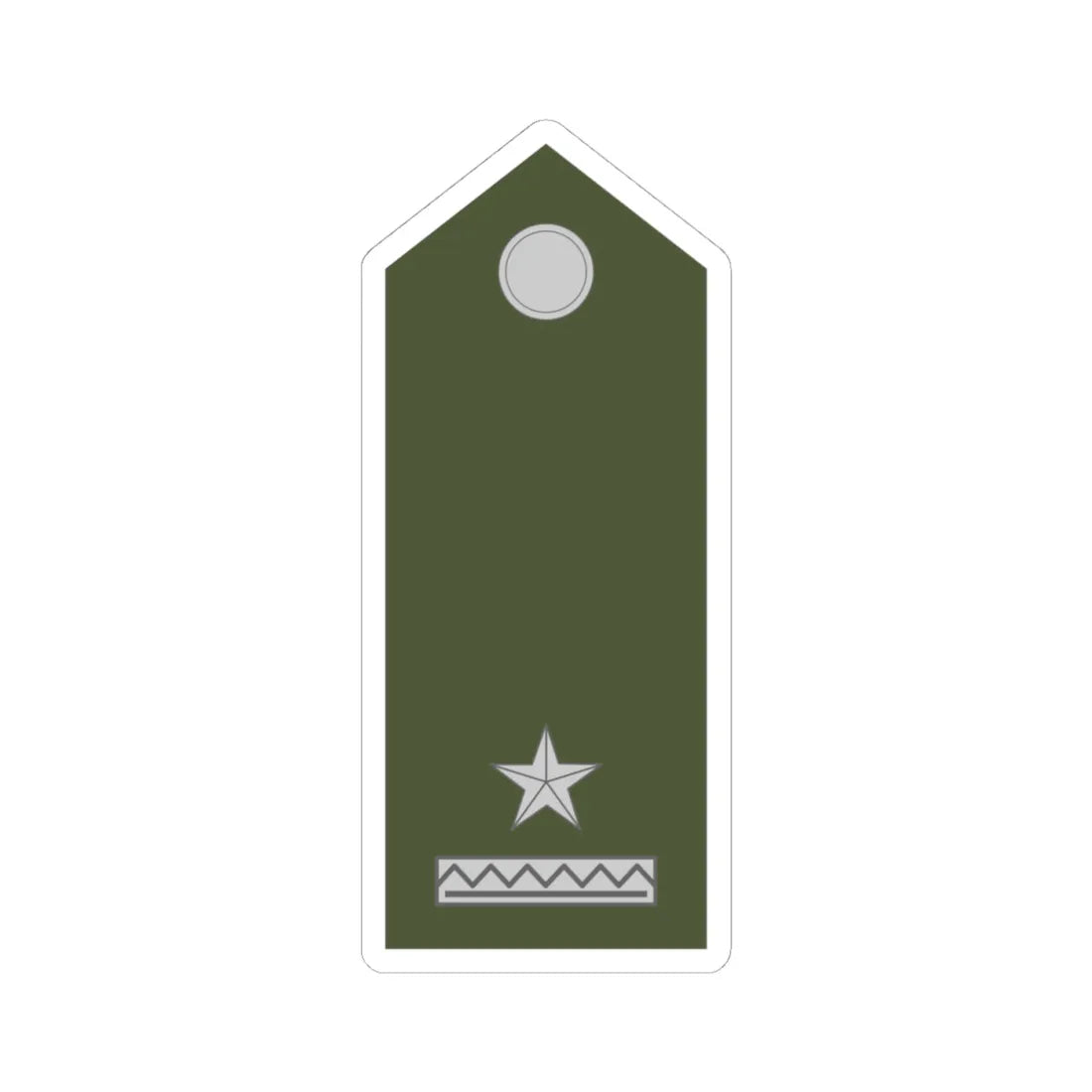 Army SVK OR 05 (Slovakia) (Military Rank) STICKER Vinyl Kiss-Cut Decal 4 Inch White - The Sticker Space