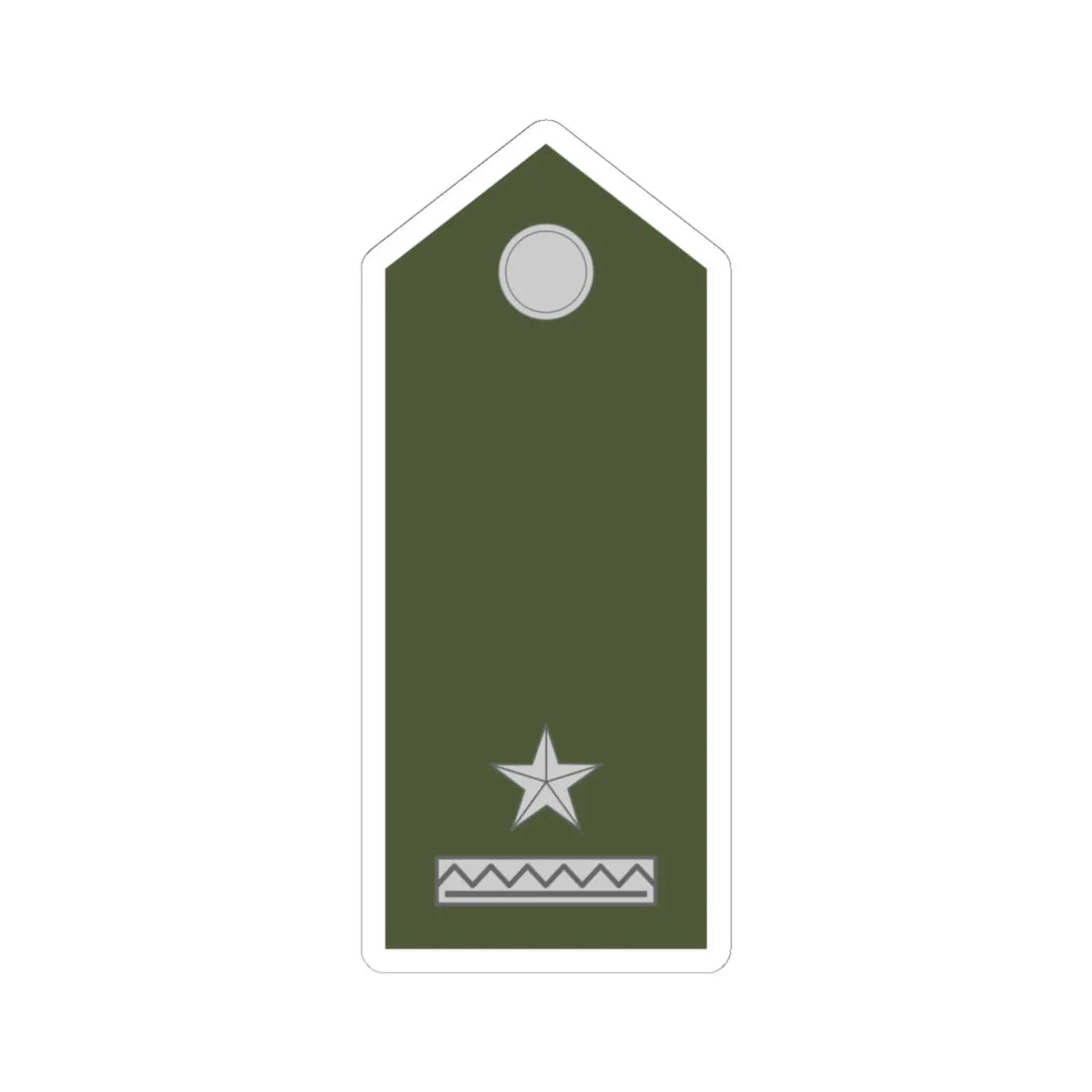 Army SVK OR 05 (Slovakia) (Military Rank) STICKER Vinyl Kiss-Cut Decal 6 Inch White - The Sticker Space