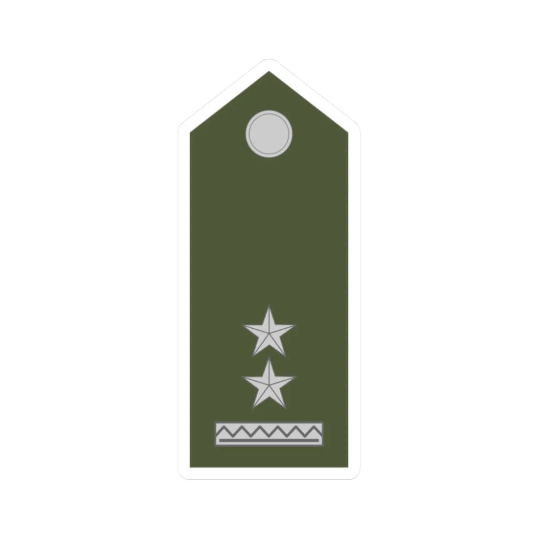 Army SVK OR 06 (Slovakia) (Military Rank) STICKER Vinyl Kiss-Cut Decal 2 Inch White - The Sticker Space