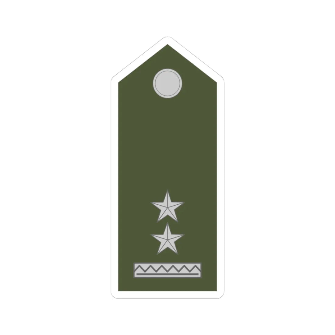 Army SVK OR 06 (Slovakia) (Military Rank) STICKER Vinyl Kiss-Cut Decal 3 Inch White - The Sticker Space