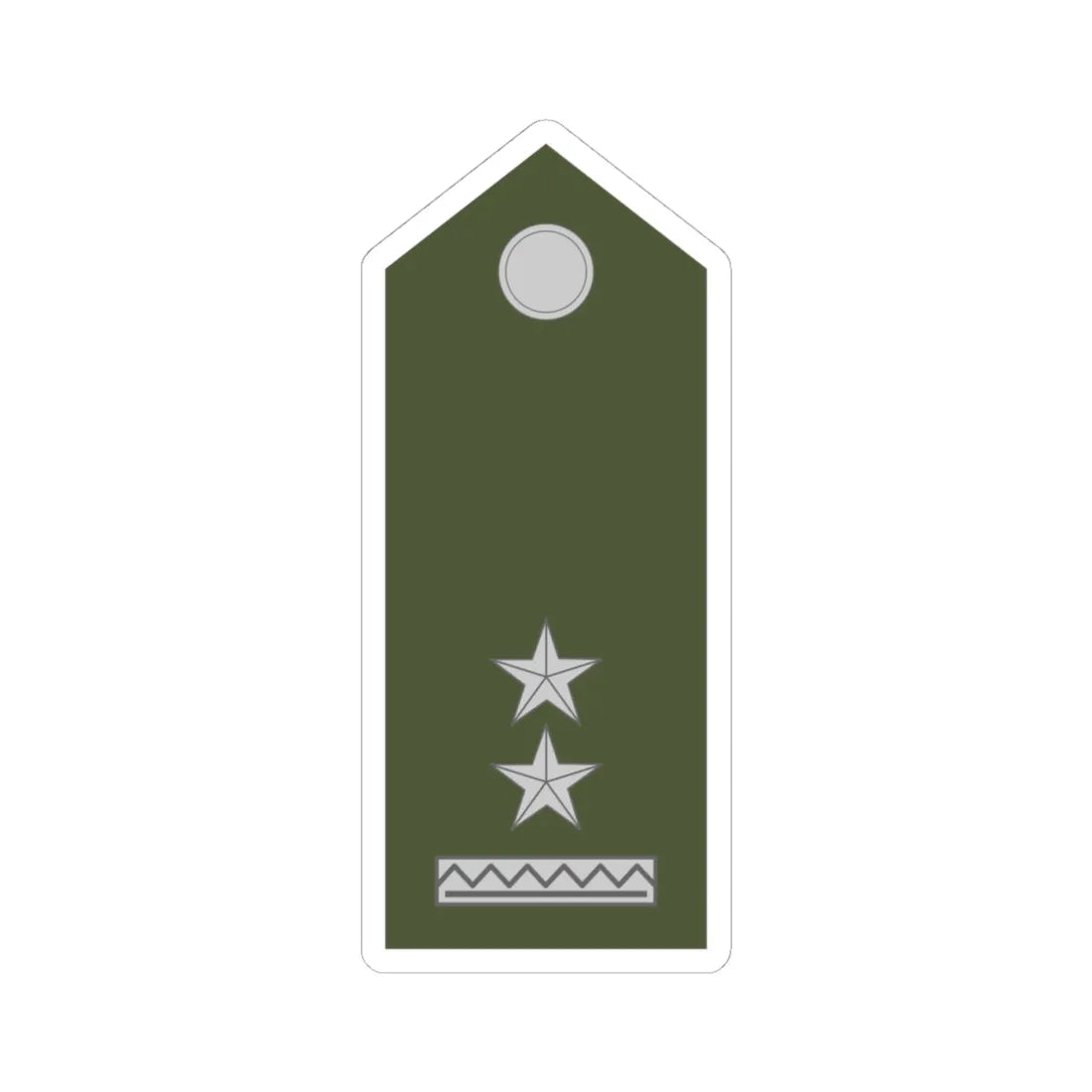 Army SVK OR 06 (Slovakia) (Military Rank) STICKER Vinyl Kiss-Cut Decal 4 Inch White - The Sticker Space