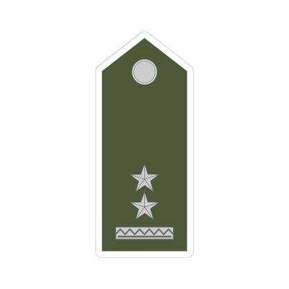 Army SVK OR 06 (Slovakia) (Military Rank) STICKER Vinyl Kiss-Cut Decal 4 Inch White - The Sticker Space