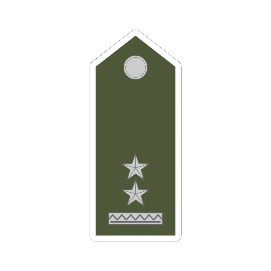 Army SVK OR 06 (Slovakia) (Military Rank) STICKER Vinyl Kiss-Cut Decal 6 Inch White - The Sticker Space