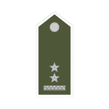 Army SVK OR 06 (Slovakia) (Military Rank) STICKER Vinyl Kiss-Cut Decal 6 Inch White - The Sticker Space