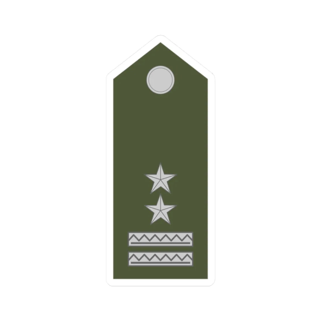 Army SVK OR 08a (Slovakia) (Military Rank) STICKER Vinyl Kiss-Cut Decal 2 Inch White - The Sticker Space