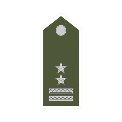 Army SVK OR 08a (Slovakia) (Military Rank) STICKER Vinyl Kiss-Cut Decal 2 Inch White - The Sticker Space