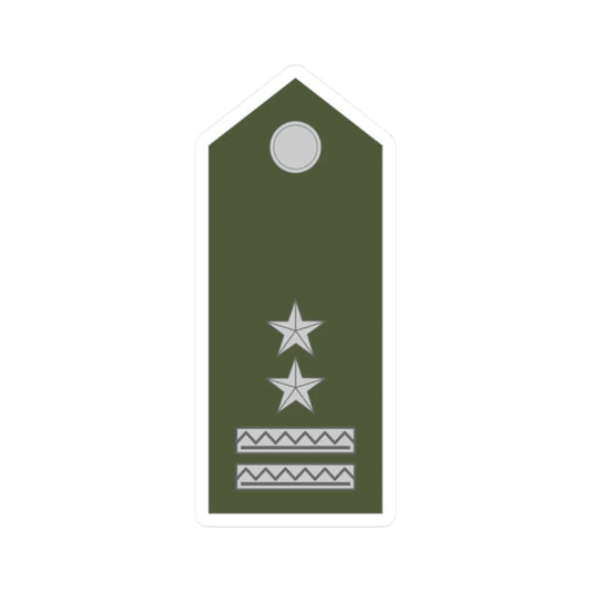 Army SVK OR 08a (Slovakia) (Military Rank) STICKER Vinyl Kiss-Cut Decal 2 Inch White - The Sticker Space