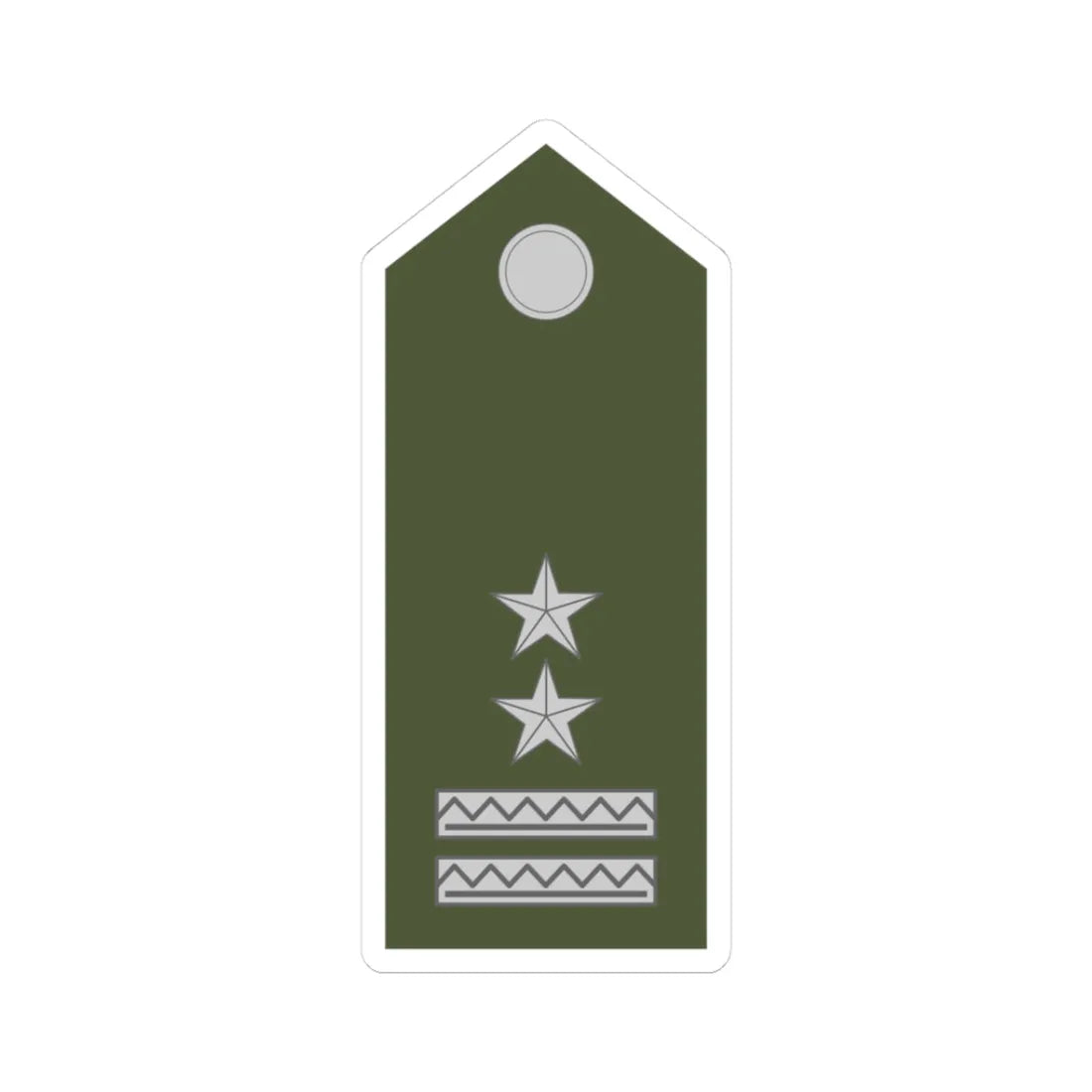 Army SVK OR 08a (Slovakia) (Military Rank) STICKER Vinyl Kiss-Cut Decal 3 Inch White - The Sticker Space
