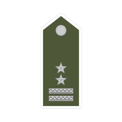 Army SVK OR 08a (Slovakia) (Military Rank) STICKER Vinyl Kiss-Cut Decal 3 Inch White - The Sticker Space