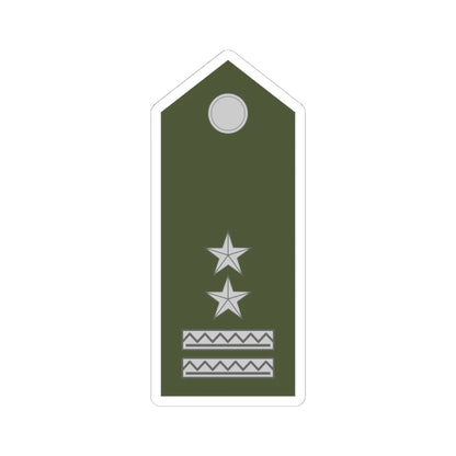 Army SVK OR 08a (Slovakia) (Military Rank) STICKER Vinyl Kiss-Cut Decal 4 Inch White - The Sticker Space