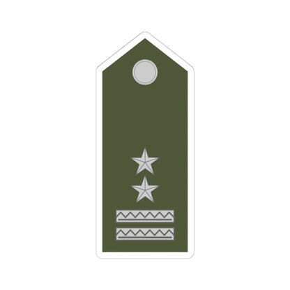 Army SVK OR 08a (Slovakia) (Military Rank) STICKER Vinyl Kiss-Cut Decal 6 Inch White - The Sticker Space
