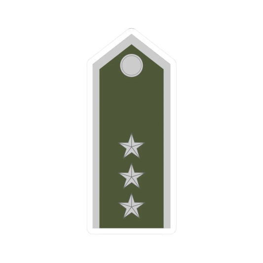 Army SVK OR 09a (Slovakia) (Military Rank) STICKER Vinyl Kiss-Cut Decal 2 Inch White - The Sticker Space