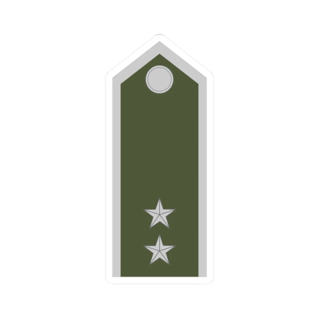 Army SVK OR 09b (Slovakia) (Military Rank) STICKER Vinyl Kiss-Cut Decal 2 Inch White - The Sticker Space
