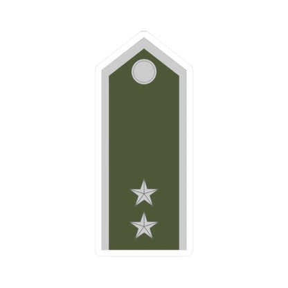 Army SVK OR 09b (Slovakia) (Military Rank) STICKER Vinyl Kiss-Cut Decal 2 Inch White - The Sticker Space