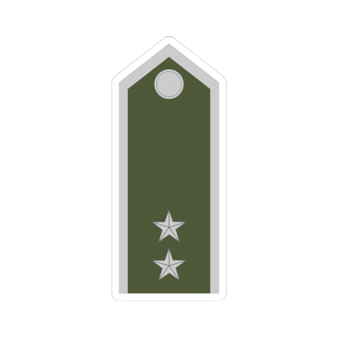 Army SVK OR 09b (Slovakia) (Military Rank) STICKER Vinyl Kiss-Cut Decal 3 Inch White - The Sticker Space