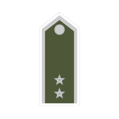 Army SVK OR 09b (Slovakia) (Military Rank) STICKER Vinyl Kiss-Cut Decal 3 Inch White - The Sticker Space